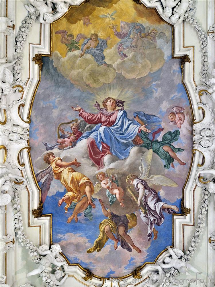 Caravaggio (Bergamo, Italy) - Fresco on the ceiling of the sacristy of the Sanctuary of Caravaggio
